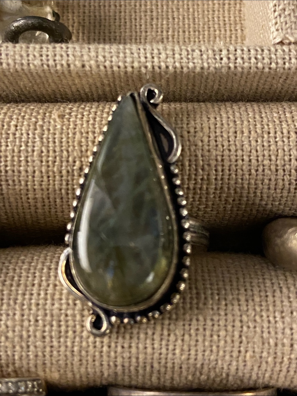 Labradorite ring 6.5 Sterling